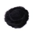 thumbnail image 2 of EeaseMX Gorro de piel sintética para invierno, cálido, a la moda, con orejeras de esquí esponjosas y para clima frío, para niñas y mujeres (negro), 2 of 7