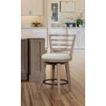 thumbnail image 3 of Meadowbrook Counter Height Swivel Stool - Brown, 3 of 4