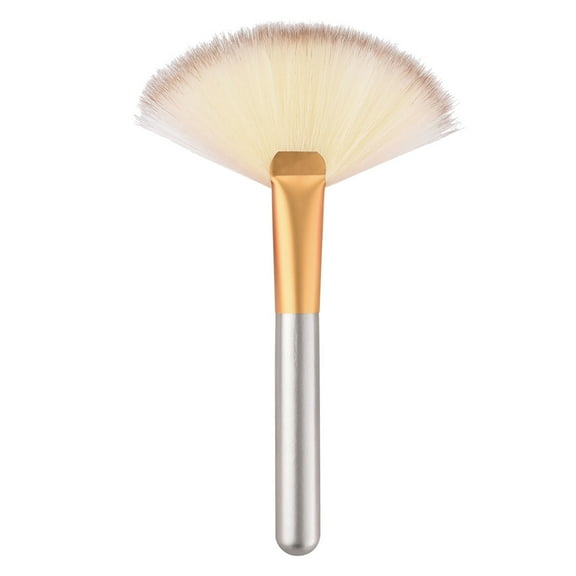 Necvior Luxurious Fan Face Makeup Brush Soft Synthetic Fibers Beauty Brush For Women