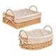 thumbnail image 2 of Cestas de Almacenamiento Tejidas A Mano con Asas, Organizador de Cocina, Caja de Cosméticos para Dormitorio, Baño, Desayuno, Fruta, Decorativa, A, 2 of 5