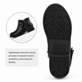 thumbnail image 5 of Rexoro Girls Bow Ankle Boots Cute Round Toe Side Zipper Kids Booties Dress Party Shoes,Black Glitter,1 Big Kid, 5 of 5