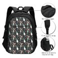 thumbnail image 3 of Fotbe Christmas cute deer old man Mochila con Estampado y Puerto USB para Hombre y Mujer, Mochila Antirrobo, Mochila de Viaje, Mochila Escolar, Mochila Universitaria, 3 of 7