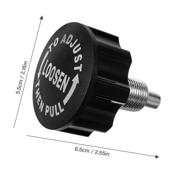Hemobllo 2-Pack Replacement Threaded Screws for Fitness Equipment Weight Bench, ABS Black Hardware