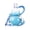 Blue, variant on Lynono Co.,Ltd Artistic Gradient Color Glass Gourd Shape Water Bottle With Weaving Handle 500Ml Liquor Flasks For JuiceTe-Decors