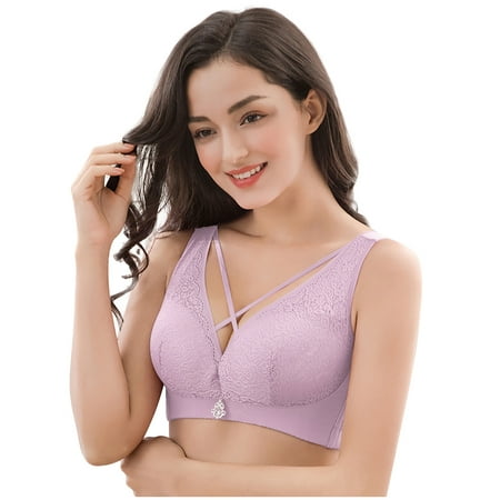 

Strapless Push up Bras for Women Out Plus Hollow Yoga Size Stretch Shapermint Bra for Womens Wirefree Purple XXL