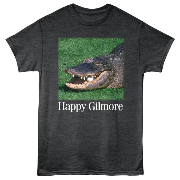 Happy Gilmore - Gator Square - American Classics - Black Heather Adult Short Sleeve T-Shirt