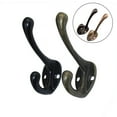 thumbnail image 3 of 4Pcs Coat Hooks Wall Mounted, Bronze Wall Hooks for Mudroom, Hat Rack, Purse Hooks Cast Antique Hook Door Clothes Hangings, 3 of 9