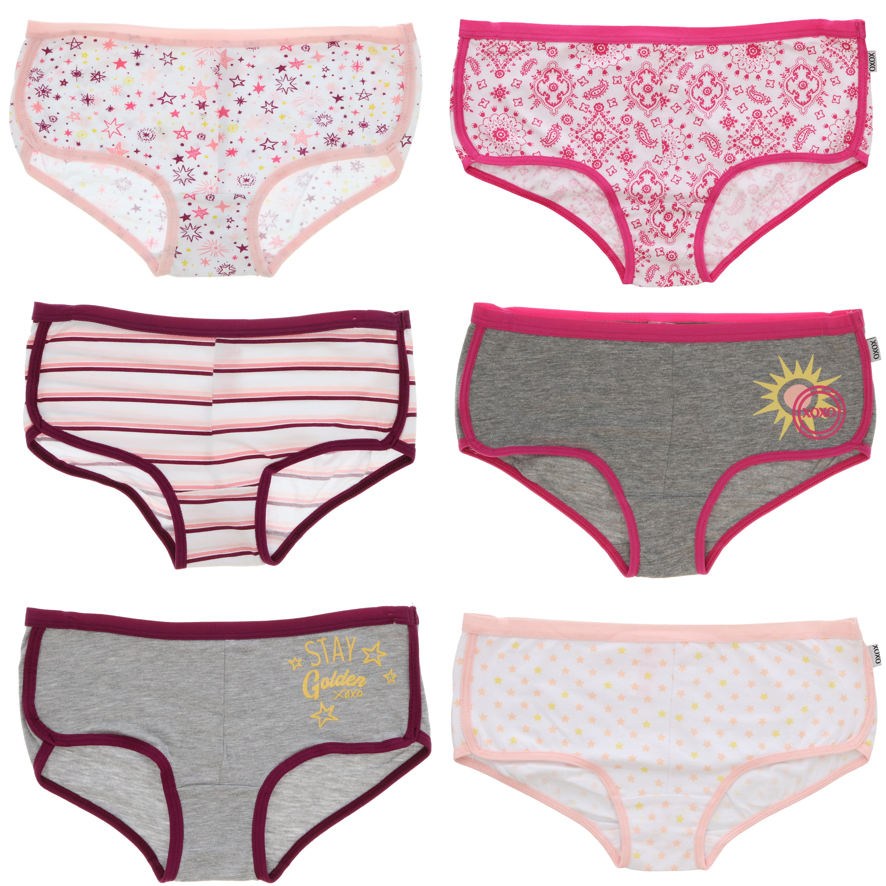 Buy Tenor Kids Girls Cotton Panties Multicolor Combo Of 6 9-10