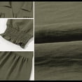 thumbnail image 4 of Vestido Plisado de Corta para Mujer, Verde , Talla XL, 4 of 5