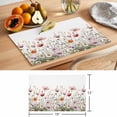 thumbnail image 6 of Light Pink Placemats Set of 4, Floral Rustic Wildflower Leaf Spring Blossom Non-Slip Place Mats Washable Table Mats for Kitchen Dining Table Decorations Indoor/Outdoor, 6 of 9