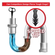 Dr. Rooter 20 Drain Snake with 46 Trap Spikes, Non-Toxic & Reusable, 2 Pack