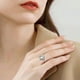 thumbnail image 2 of Anillo de ansiedad con diseño de girasol para mujer, anillo giratorio abierto y ajustable, joyería para mujeres y niñas., 2 of 4