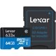 thumbnail image 1 of Memoria MicroSDXC Lexar 64GB 633 UHS-I Clase 10 C/Adaptador azul 10.0, 1 of 3