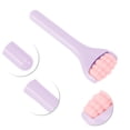 thumbnail image 3 of 1 Pc Rodillo de Ojos Portátil para Mujeres para Salón de Belleza Vacaciones Baño Viaje ABS Silicona Morado, 3 of 3