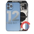 thumbnail image 4 of Replacement Back Housing W/ Small Components Pre-Installed Compatible For iPhone 12 Pro Max (No Logo) (Aftermarket Plus) (International Version) (Pacific Blue), 4 of 8