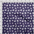 thumbnail image 3 of oneOone Polyester Lycra Purple Fabric Florals Craft Projects Decor Fabric Printed By The Yard 56 Inch Wide, 3 of 4