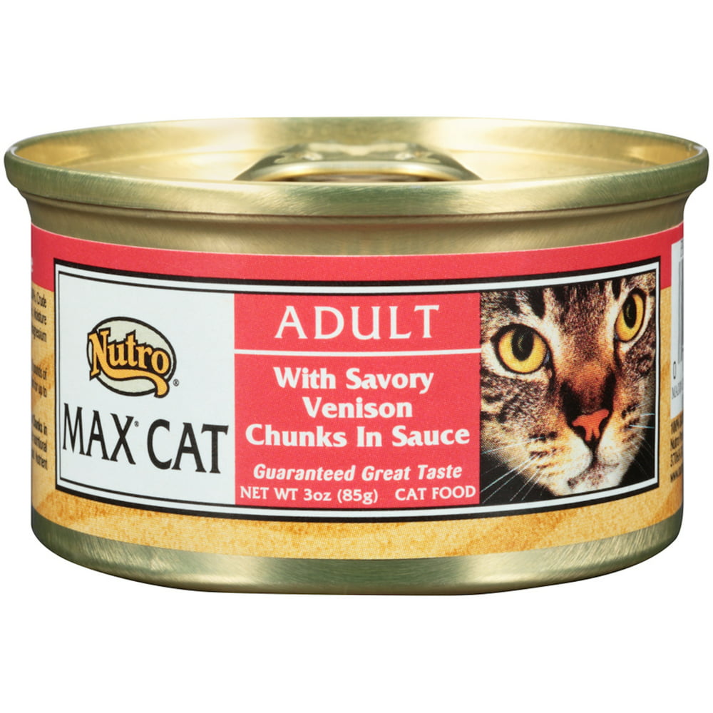 Nutro Max Cat Adult With Savory Venison Chunks In Sauce Canned Cat Food