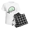 thumbnail image 4 of CafePress - Cute Baby Beluga Women's Light Pajamas - Women's Short Sleeve Print T-Shirt and Pants Light Cotton Pajama Set, 4 of 7