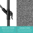 thumbnail image 6 of Best Choice Products 10ft Offset Hanging Outdoor Market Patio Umbrella w/ Easy Tilt Adjustment - Fog Gray, 6 of 7