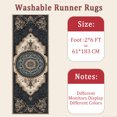thumbnail image 6 of 2x6 FT Kitchen Runner Rugs Non Skid Washable, Faux Wool Rug Runners for Hallways Bathroom Carpet Runner, Soft Indoor Modern Floor Rug for Entryway Laundry Room, 6 of 11