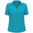 thumbnail image 3 of Callaway Apparel CGW780 Ladies Micro Texture Polo-Tile Blue-2XL, 3 of 6