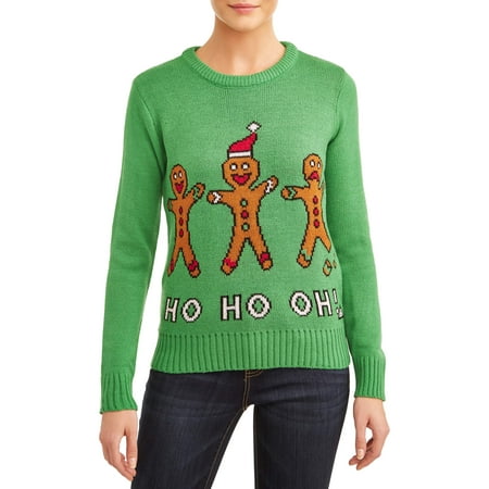 American Stitch Women’s Ho Ho Oh! Ugly Christmas Sweater