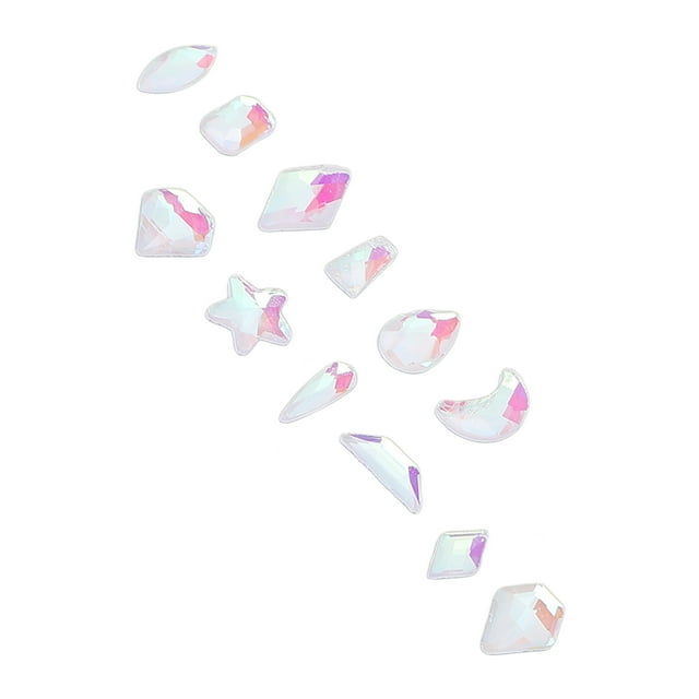 Nail , Nail Art Rhinestones Multipurpose Exquisite 1 Pack Illusory Color Portable For Nail Salon