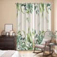 thumbnail image 3 of Kitchen Curtains 84 Inch Length 2 Panels, Spring Eucalyptus Leaves Grommets Window Treatment Curtain, Rustic Plants Botanical Beige Thermal Curtains Drapes for Living Room/Bathroom, 3 of 9
