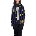 thumbnail image 2 of Women's Fashion Tassel Scarf, Garden Flower Art Long Shawl, Lightweight and Warm, 2 of 9