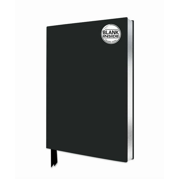 Blank Artisan Notebooks Black Blank Artisan Notebook (Flame Tree Journals), (Hardcover)