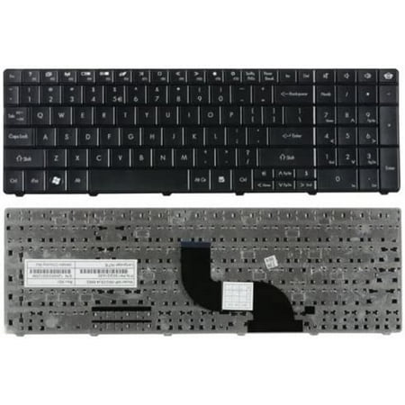 New Laptop Keyboard Replacement for Packard Bell EasyNote EN LE69KB TE69BM TE69BMP TE69CX TE69CXP TE69HW TE69KB, US Layout Black Color
