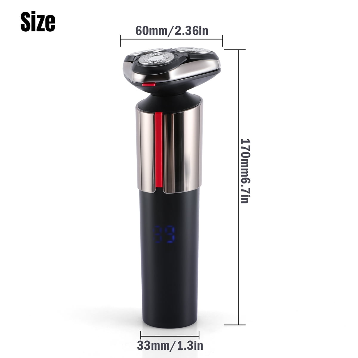 BFVV Electric Shaver Razor - Cordless 5-in-1 Grooming Kit (Beard/Facial/Nose Trimmer) for Men, Waterproof, Dry & Wet Shaving, 3D Floating Blades - Electric Trimmer, Rechargeable Shaver