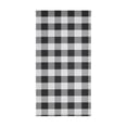 thumbnail image 6 of 2-Piece Polyester cotton Towel Set Absorbent Black White Grey Plaid Pattern Hand Towel Bath Towel Soft and Comfortable Machine Wash 28.3x14.4, 6 of 7