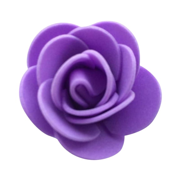 100Pcs Purple Artificial Flowers 1.4-Inch - Decorative Craft Supplies For Weddings Parties Home Events Diy - Suited For Diy Enthusiasts Party Planners Wedding Decorators Home