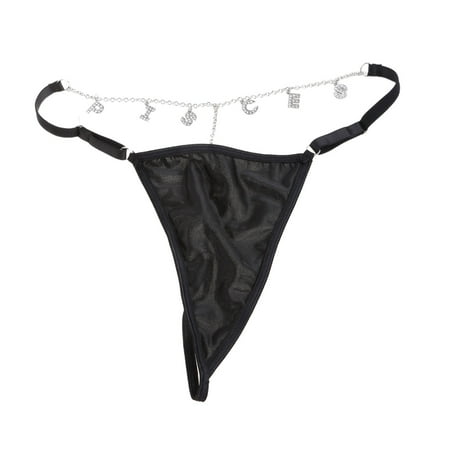 

VIEGINE Single Layer Punk Waist Belly Chain for Women Alloy and Rhinestone Thong Jewelry