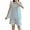 Blue, variant on Sentmoon 2 PCS Pajamas Set Women's Loungewear Sets Short Sleeve Loose Breathable Solid Color Night Gowns Summer Casual for Bedtime Comfortable Beige XL