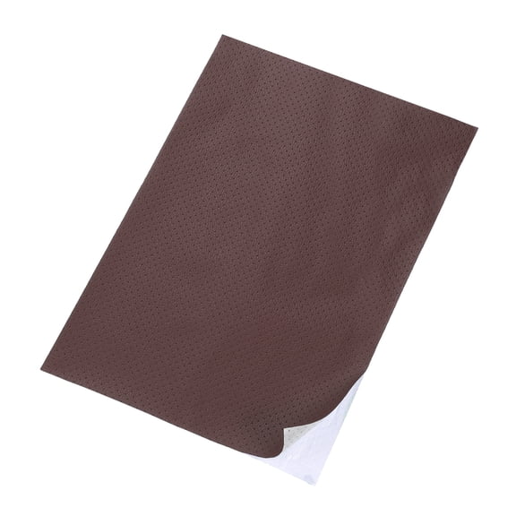 7.87 x 11.81 Inches Leather Repair Patch, Breathable Perforated Self Adhesive Repair Patch for Furniture Couch Car Seats Sofa Repair - Brown