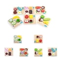 thumbnail image 3 of Woode Cut Toy Frutas Verduras Postre Niños Cocina Juguete Alimentos Pretend Play Puzzle Educativo Niños seitruly WJ4043-01B, 3 of 7