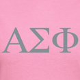 thumbnail image 3 of CafePress - Alpha Sigma Phi Greek Stone T Shirt - Women's Traditional Fit Dark T-Shirt, 3 of 4