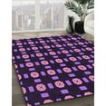 thumbnail image 3 of Ahgly Company Machine Washable Indoor Rectangle Transitional Orchid Purple Area Rugs, 3' x 5', 3 of 7