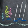 thumbnail image 3 of CafePress - Flute Treble Quote Women's Dark T Shirt - Women's Traditional Fit Dark T-Shirt, 3 of 4