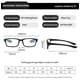 thumbnail image 4 of Men TR90 Anti-blue Light Square Reading Glasses Sport 1.0 1.5 2.0 2.5 3 3.5 4.0, 4 of 5