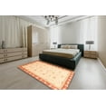 thumbnail image 5 of Ahgly Company Machine Washable Indoor Rectangle Abstract Sun Yellow Area Rugs, 6' x 9', 5 of 7