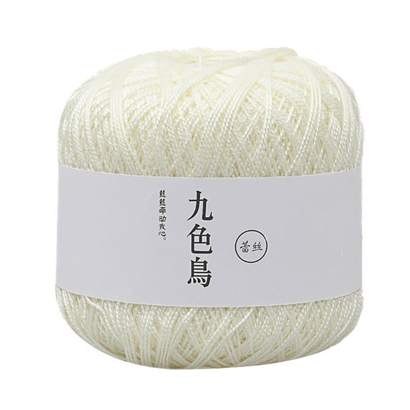 ZZkhGO Fine Lace Crochet Thread, DIY Woven Crochet Yarn 8th, Soft Thread for Handcraft Knitting Weaving