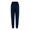thumbnail image 4 of USNSM Women's Lightweight Cargo Pants Quick Dry Joggers Pants Elastic Waist and Water-Resistant Hiking Pants with Pockets Navy M, 4 of 8