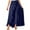 Navy, variant on Womens Skirt Long Elegant Summer Skirts A Line Elasticated High Waist Maxi Skirt Plain Flowy Casual Skirts Slit Beach Skirt Navy XXXL