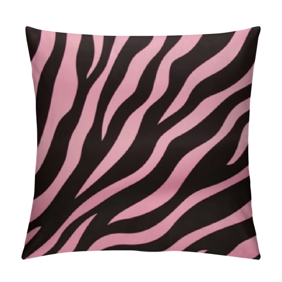 BCIIG Zebra Print Throw Pillow Cover Decorative Cushion for Home 12x12in