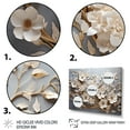 thumbnail image 4 of Designart "Blossoms in White Orchid Tree Garden I" Oversized Floral Framed Wall Art - Modern Farmhouse Gold Abstract Floral Living Room Framed Canvas Art, 4 of 7
