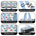 thumbnail image 3 of Teacher Tote Bag,Dinosaur and Mountain Pattern Teacher Utility Tote Bag,Large Work Tote Bags for Women with Multiple Pockets,Top Zipper Closure,13.8x10.6x6.7 Inch, 3 of 5