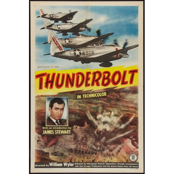 Thunderbolt Poster 24inch x 36inch Art Poster 24x36 Multi-Color Square Adults Best Posters